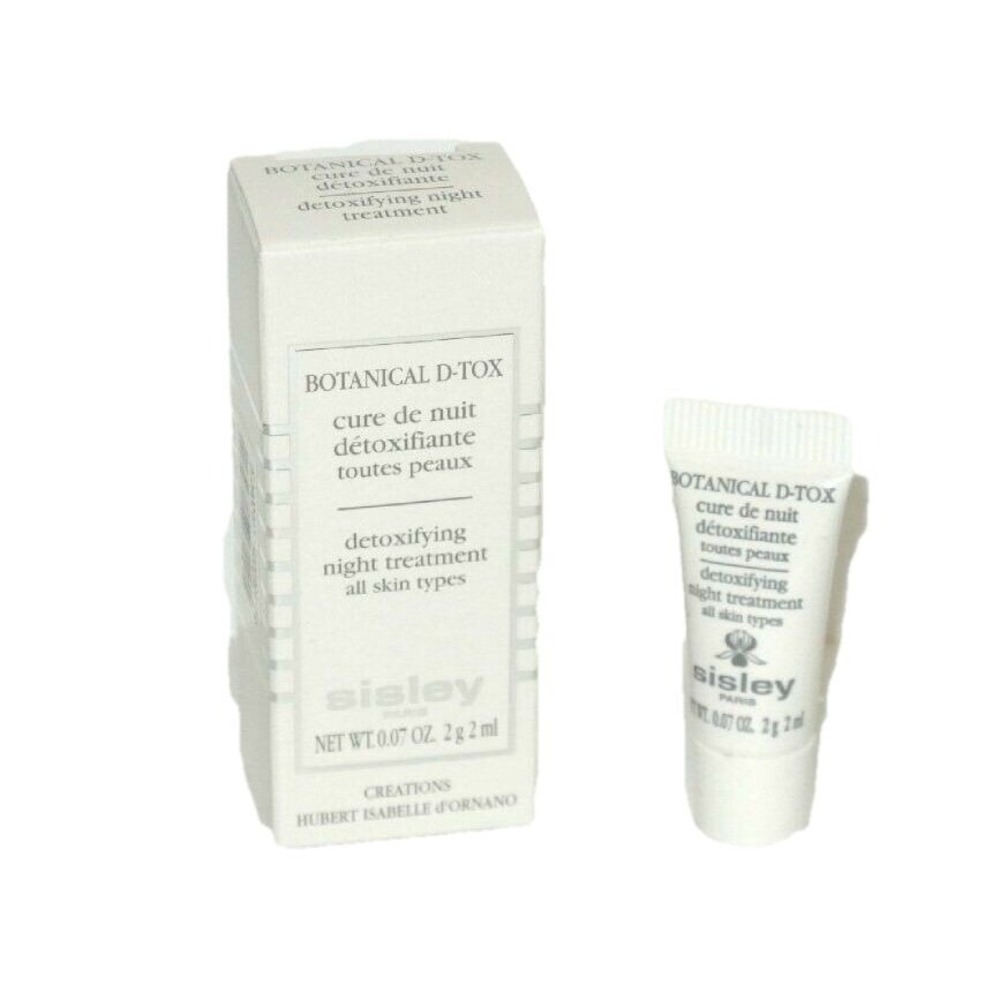 Sisley Botanical D-Tox Detoxifying Night Treatment 0.07 fl.oz. 2 ml try all skin
